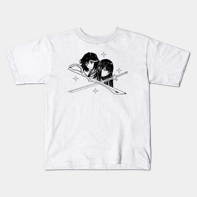 Kill la Kill black Kids T-Shirt by uyuni